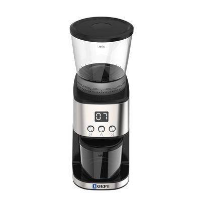 Molinilla eléctrica de granos de café con velocidad de molienda de 350-400 rpm y molinillas cónicas de burr