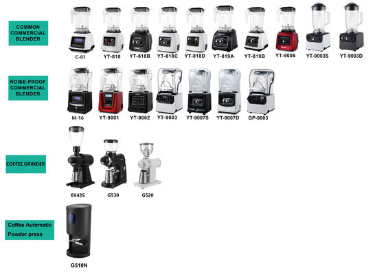 Mezclador casero con motor de 1300W y 2L PC Jar Mezclador profesional de batidos