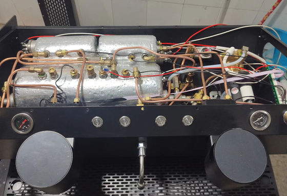 Máquina semiautomática de expreso comercial con tres calderas y función programable