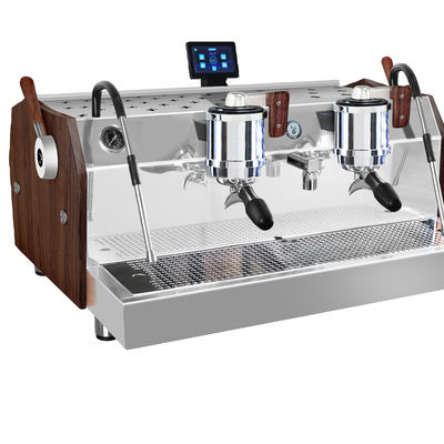Máquina de café eléctrica de doble cabeza