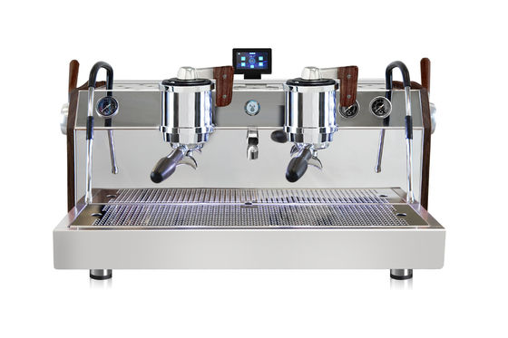 Máquina de café eléctrica de doble cabeza