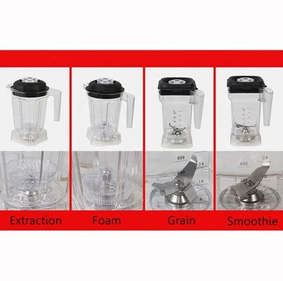 8 ajustes de velocidad 2L mezclador comercial copa de batido de mezcla de la copa de batido de la taza de grano de la taza de jugo de frutas contenedor