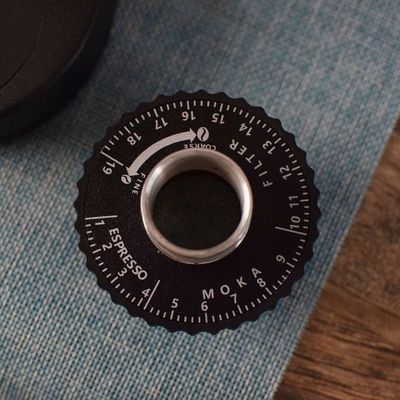 Molde privado 40 mm Conical Burr Grinder de granos de café Grinder eléctrico de expreso con chorro de aire de prensa