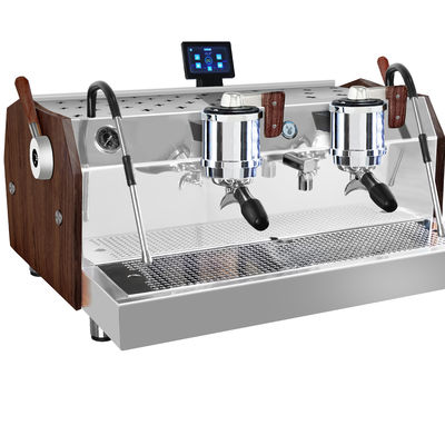 Máquina de café eléctrica de café con doble cabeza comercial - Capacidad de dos calderas 11L 2L 2L