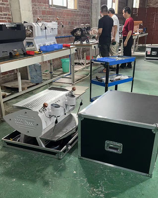 Máquina de café eléctrica de café con doble cabeza comercial - Capacidad de dos calderas 11L 2L 2L
