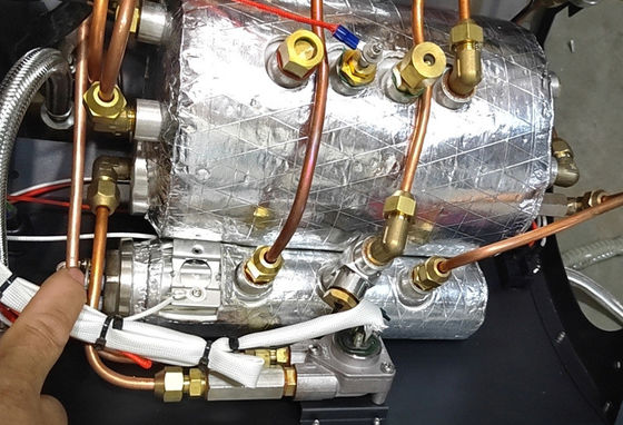 Máquina de café eléctrica de café con doble cabeza comercial - Capacidad de dos calderas 11L 2L 2L