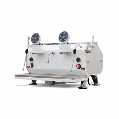 Máquina de café comercial de acero inoxidable Gep para doble grupo 660 * 560 * 450mm