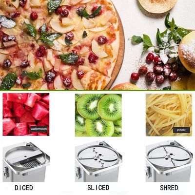 100 kg/20 min Eficiencia de trabajo Máquina de cortar verduras para zanahoria, papa, pepino y cebolla
