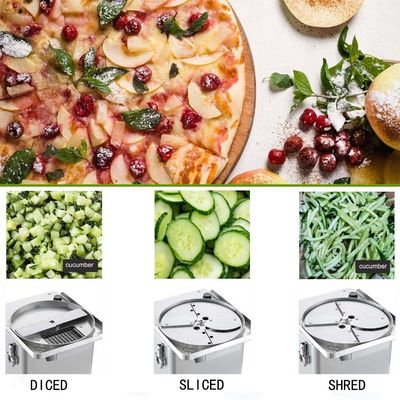 Chopper de frutas y verduras de acero inoxidable 3 en 1 cortadora de mandolina para cocina comercial