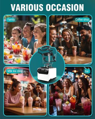 Mezcladora comercial multifuncional con potente trituración de arena y hielo y cubierta espesa