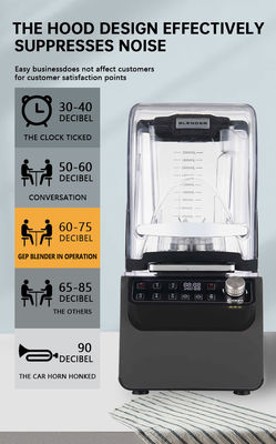 2.5HP Blender 220V Professional trituradora de hielo mezclador con bucle inteligente programable DIY